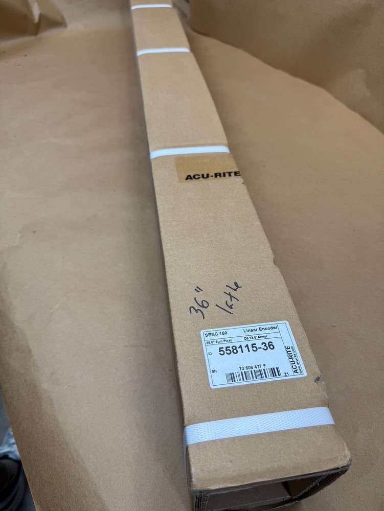 Acu-rite 36" 5UM Linear Glass Scale with D9 13,0 Linear Encoder Armor 558115-36