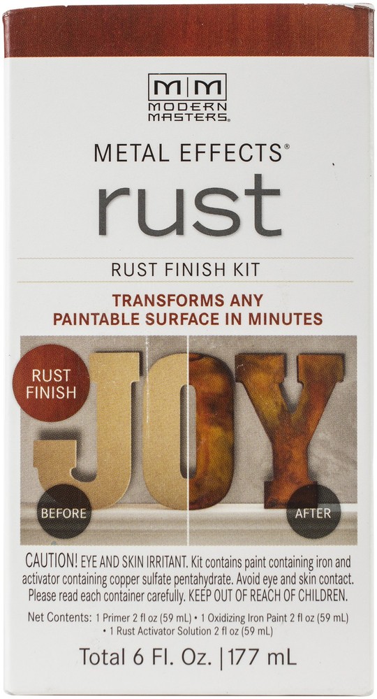 Modern Masters Metal Effects Oxidizing Finish Kit-Rust