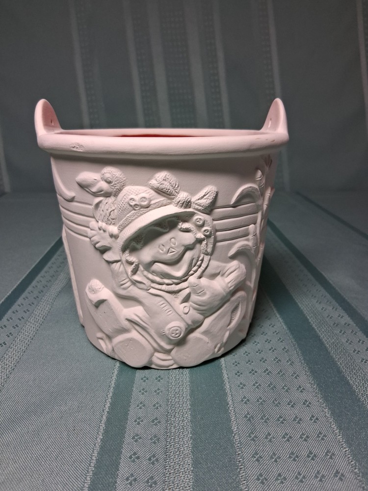 Ceramic Bisque Ready to Paint -  Halloween Pumpkin Patch Scarecrow