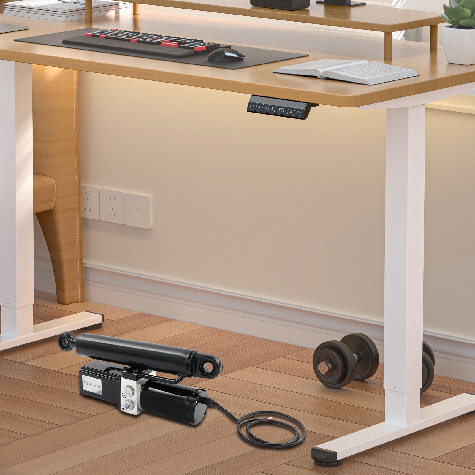 Electric Hydraulic Cylinder Actuator Electric Linear Actuator 2 Ton/4409lb 200mm