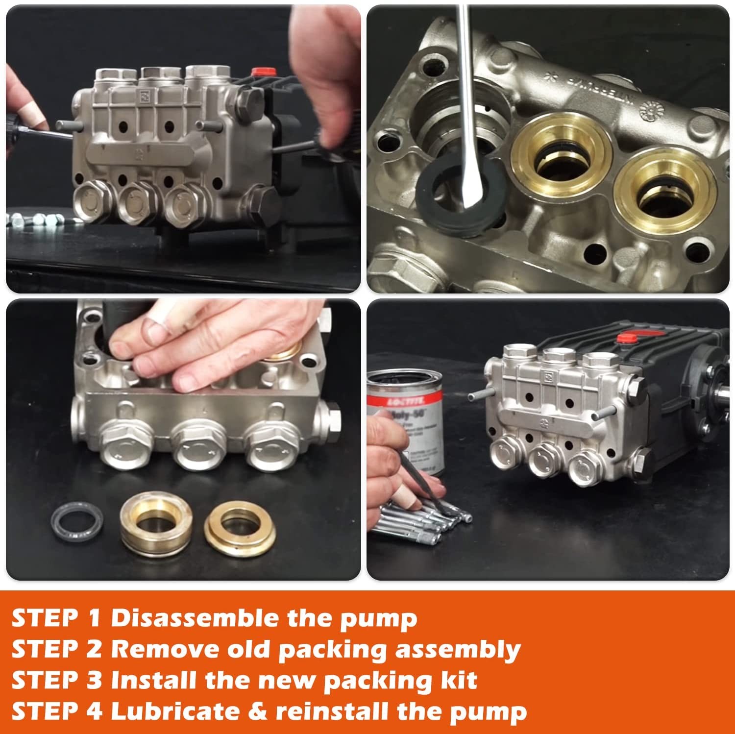 Kit 69 GP Interpump General Pump Packing Kit 20mm Repair Seal TS1511 TS2010