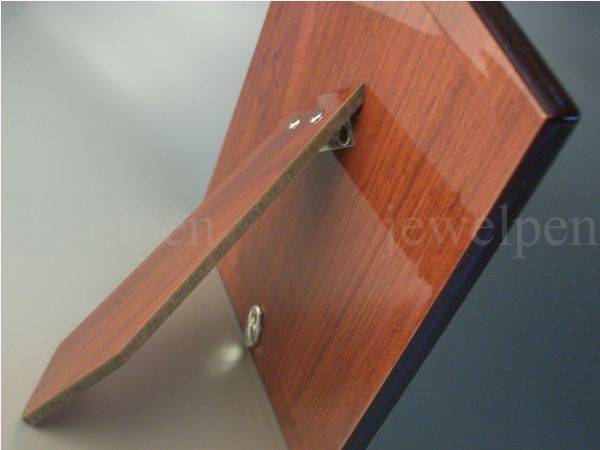 Picture Frame Bauhaus Solid 925 Sterling Silver Mahogany Back(V2)