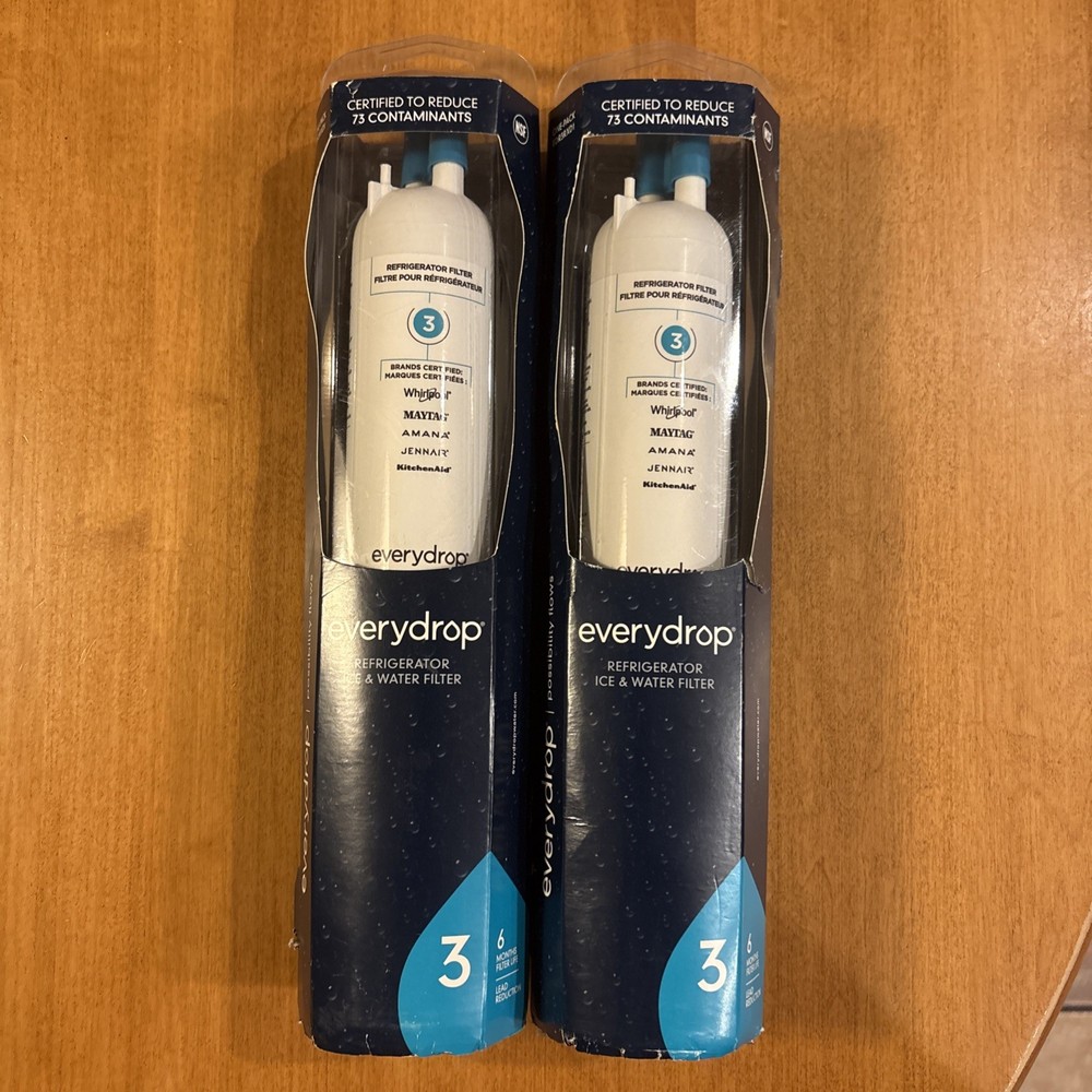Everydrop Refrigerator Ice & Water Filter #3 - Unused - Box Damage Quantity 2