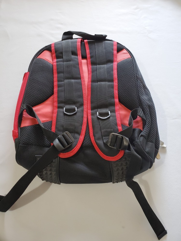 PADI Diving Gear Bag Backpack Durable Black Red Multi Pockets Zippers *