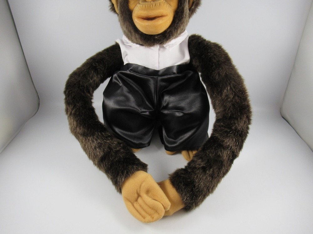 Ruhof Monkey Plush Puppet In Tuxedo 15" 2018