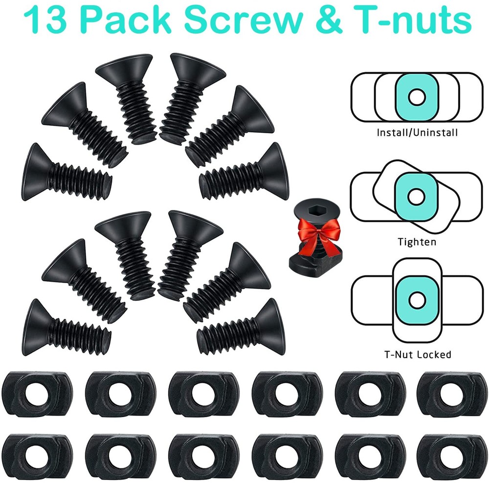 Pecawen Picatinny Rail Polymer Accessory Single Black