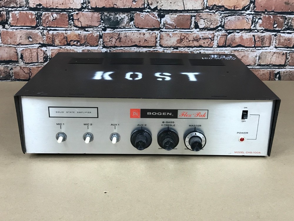 Bogen Flex-Pak Model CHS-100A Solid State Amplifier, Untested, AS-IS