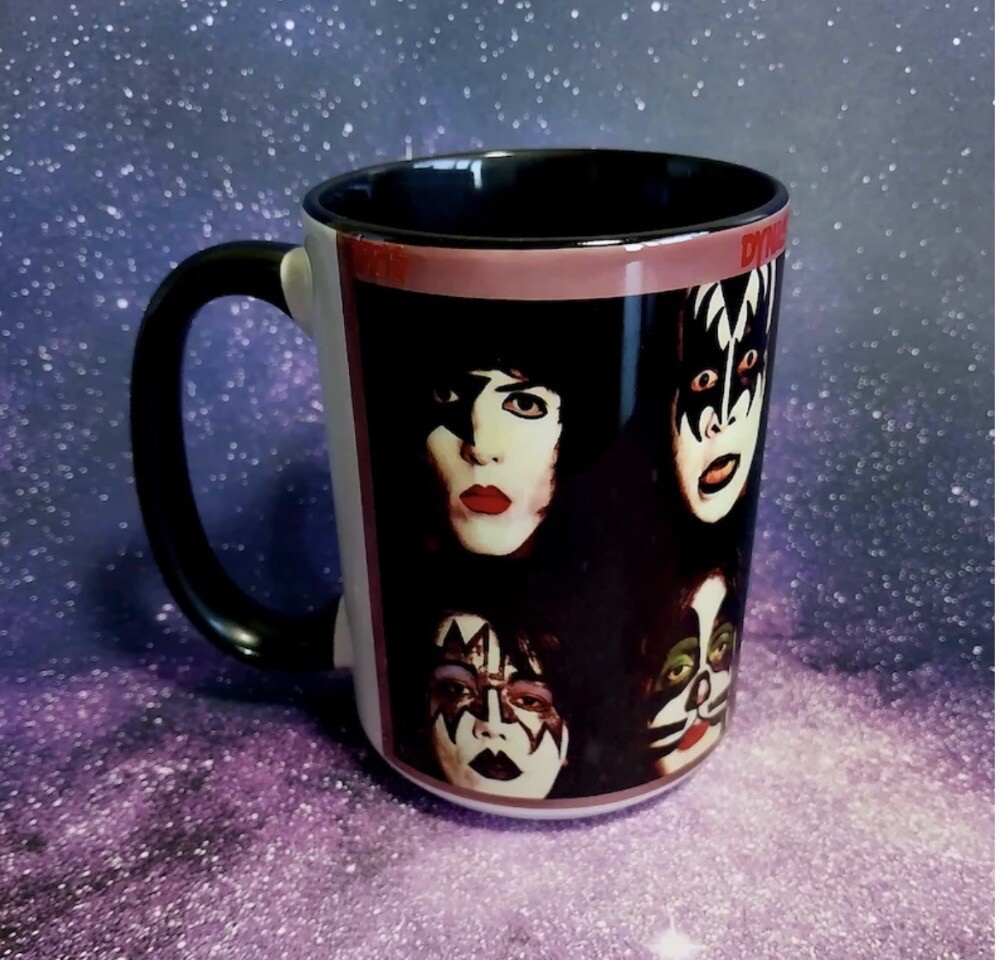 Mug Coffee , Kiss Band , From The Album Dynasty 15 Oz New!