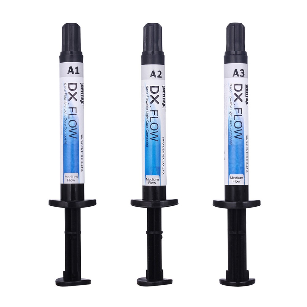 Dentex Dental Flowable Light Cure Composite Resin A1 Medium Flow
