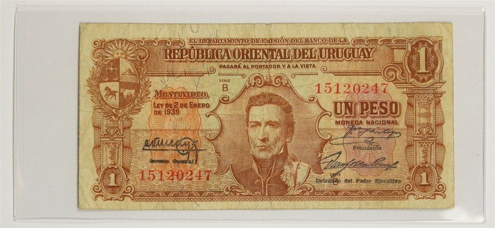 No Date Uruguay Peso Pick #35A Banknote