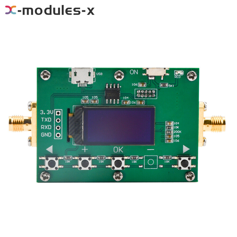 Digital Attenuator 30DB Step 0.25DB OLED Pogrammable Attenuator Module 6Ghz RF