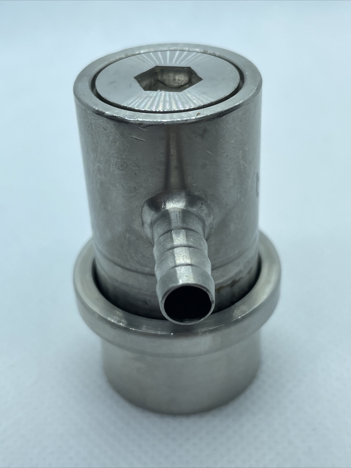 Stainless Steel Ball Lock Gas In Keg Coupler Barbed Connectors Beer Wine Corny