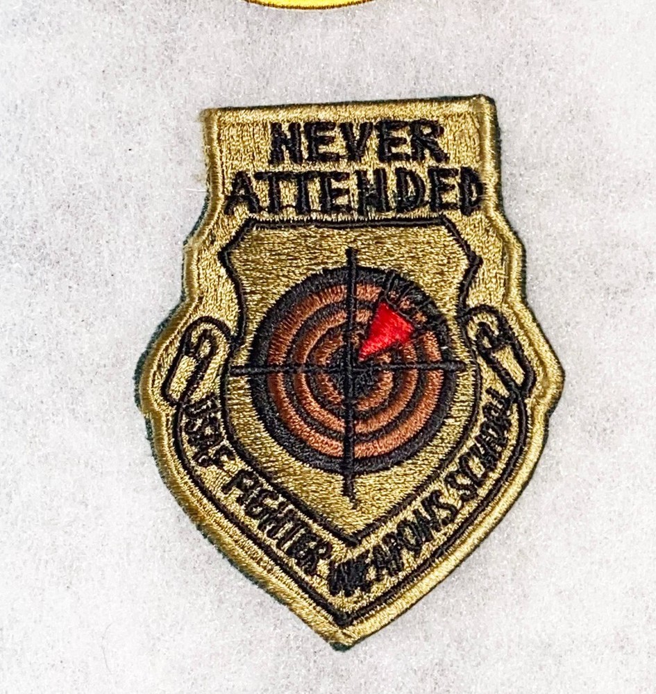 USAF Never Attended USAF Fighter Weapons School Squadron Patch Philippine Made