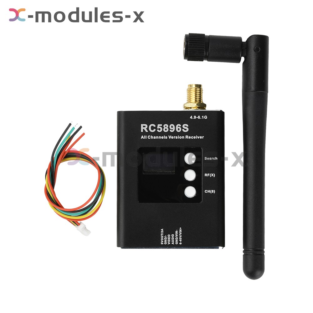 DC6-40V RC5896S Receiver 5.8GHz Video Receiver Transmitter With Antenna