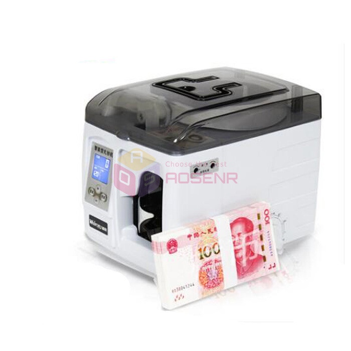 220V Intelligent Banknote Binder Bundling Machine Money Packer Binding Machine