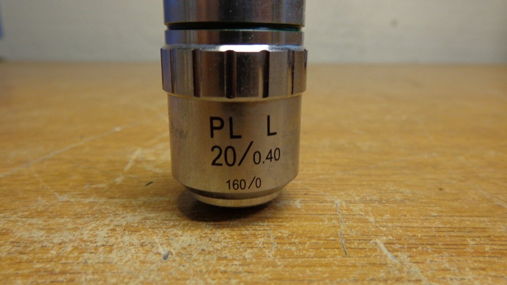 MICROSCOPE objective lens pl L 20/0.60 160/0
