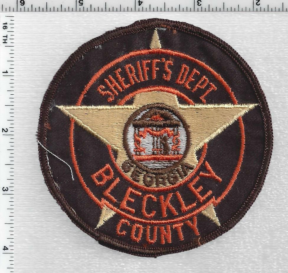 Bleckley County Sheriff's Dept. (Georgia) 1st Issue Uniform Take-Off Patch