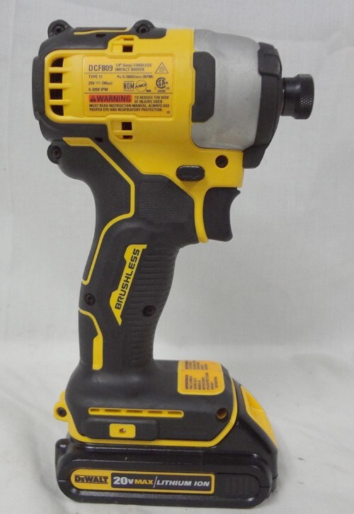 DeWalt 20v Atomic Compact Series 1/4" Cordless Brushless Impact Driver DCF809