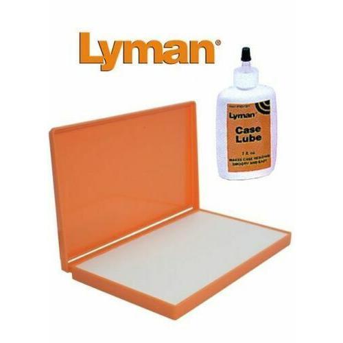 Lyman Case Lube Pad + Case Sizing Lube Liquid (2 oz.) # 7631301 + 7631302