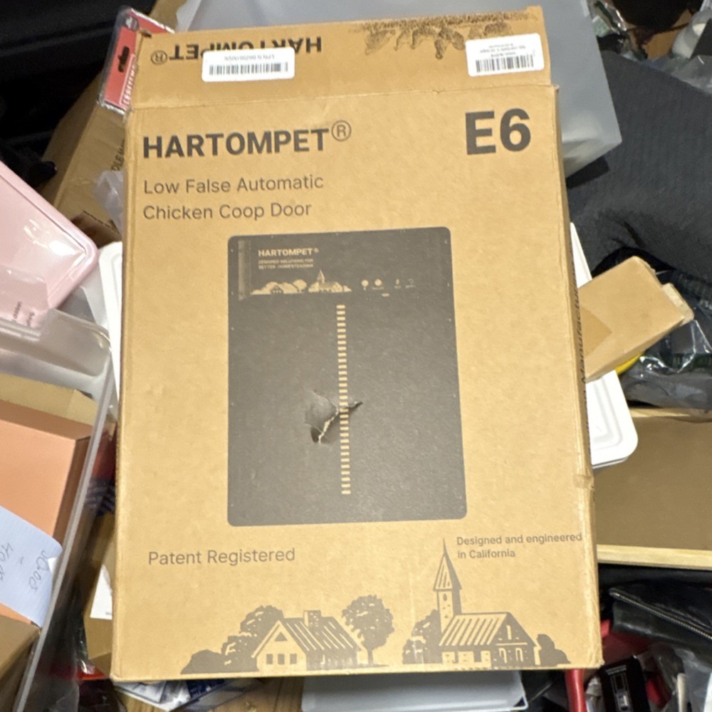 HARTOMPET E6 Automatic Coop Door for Chicken Coop - Automatic Chicken Door