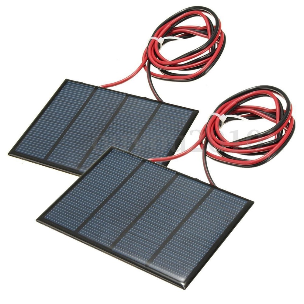 2* Solar Panel Cell Module Epoxy Charger For Charging Cellphones DC Batteries g