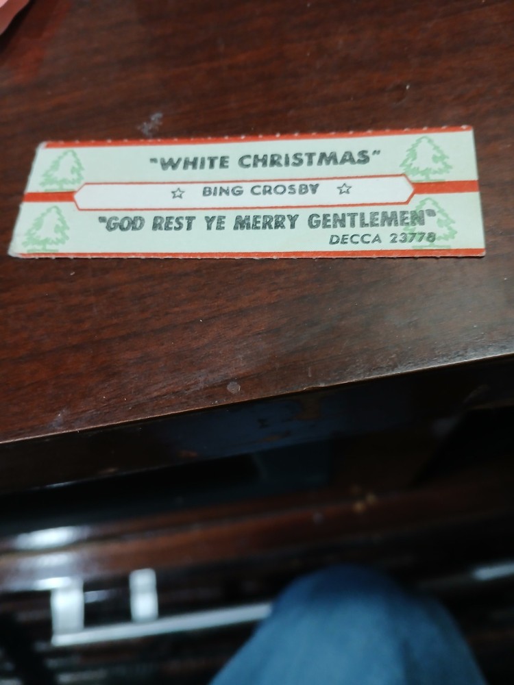 Bing crosby-white christmas  jukebox title strip