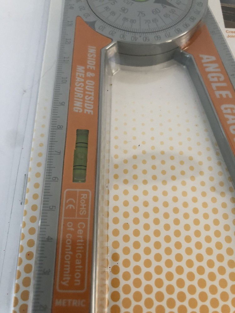 Miter Protractor Angle Gauge Inside/Outside Measuring Miter Cuts Carpentry Crown