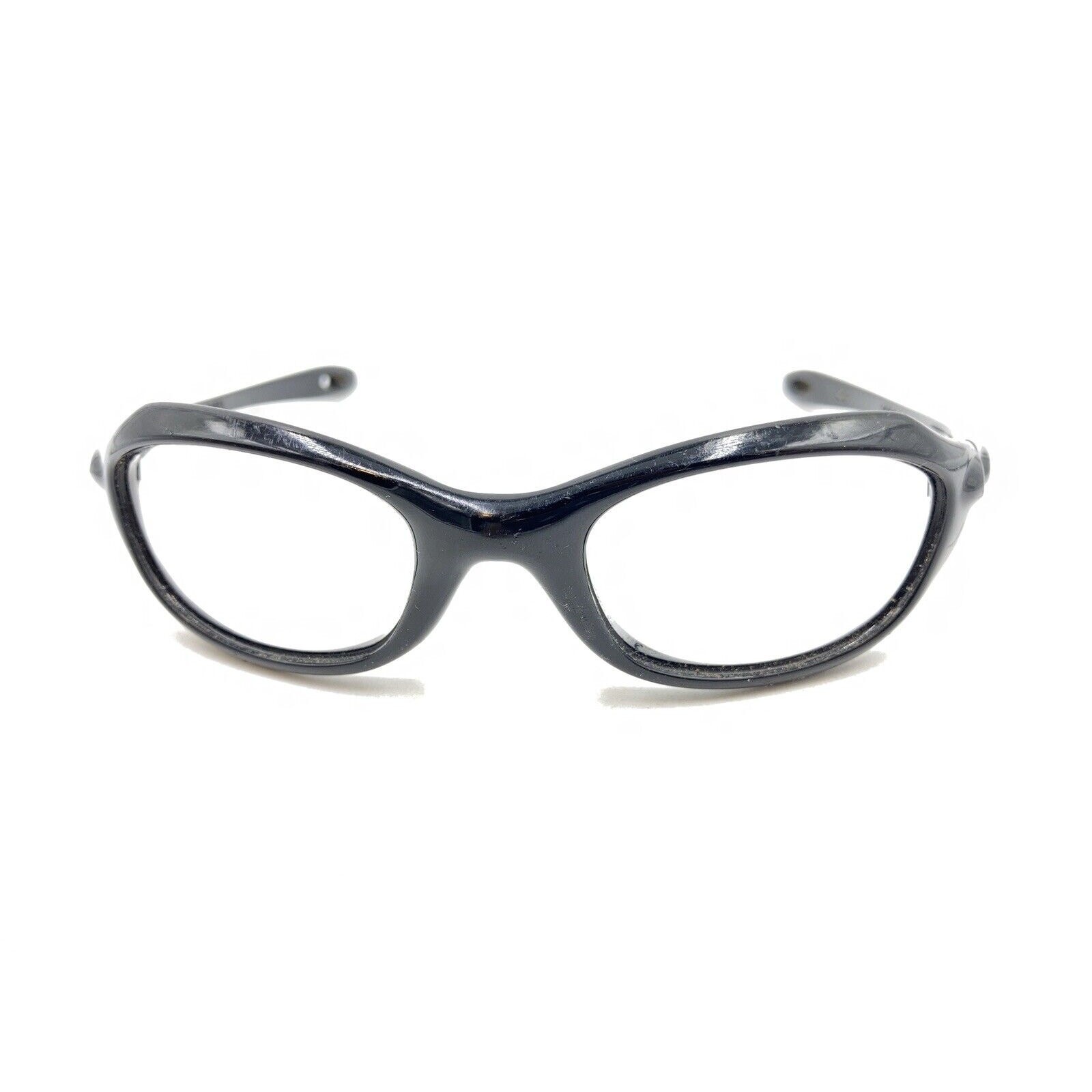 Oakley XS Five Shiny Black Oval Sunglasses Frames 125 USA Sports Kids Youth