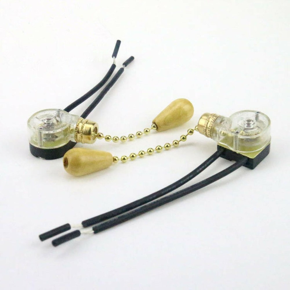 4Pack 125V/250V 5cm/1.9" Ceiling Fan Light Wall Light Chain Type Pull Switch