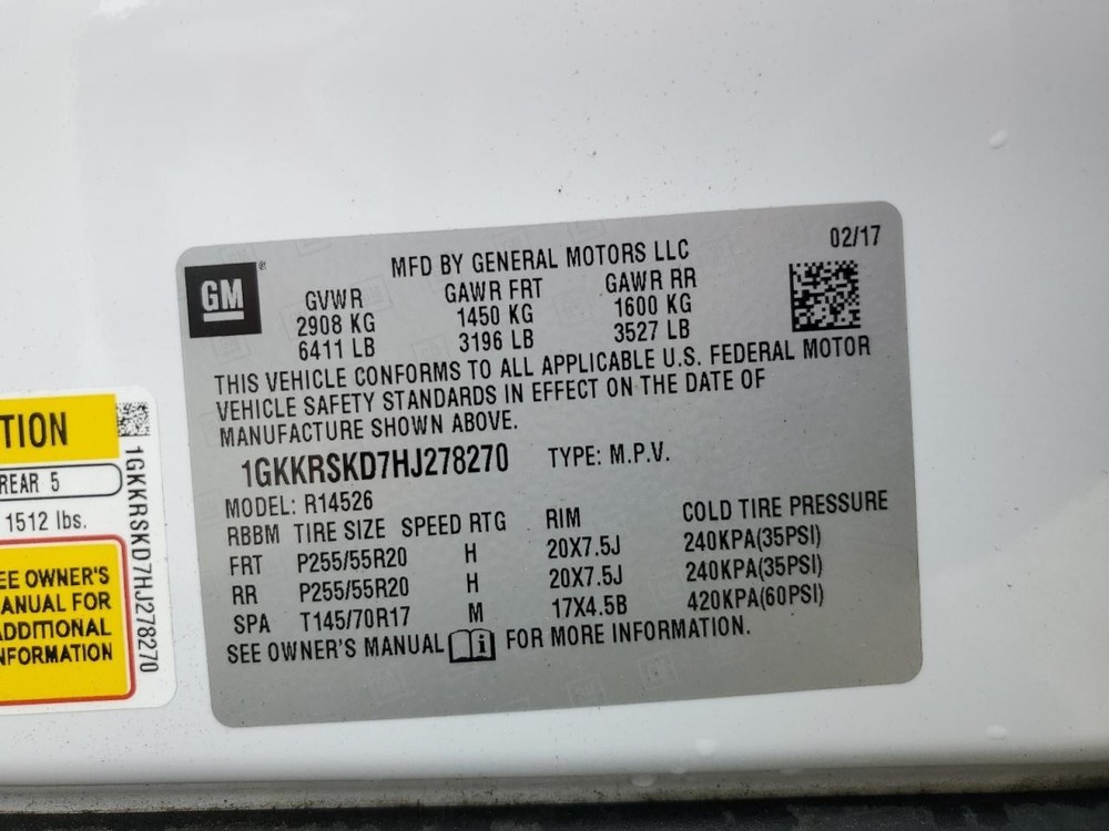 Used Blind Spot Detection System Warning Control Module fits: 2017 Gmc Acadia Dr