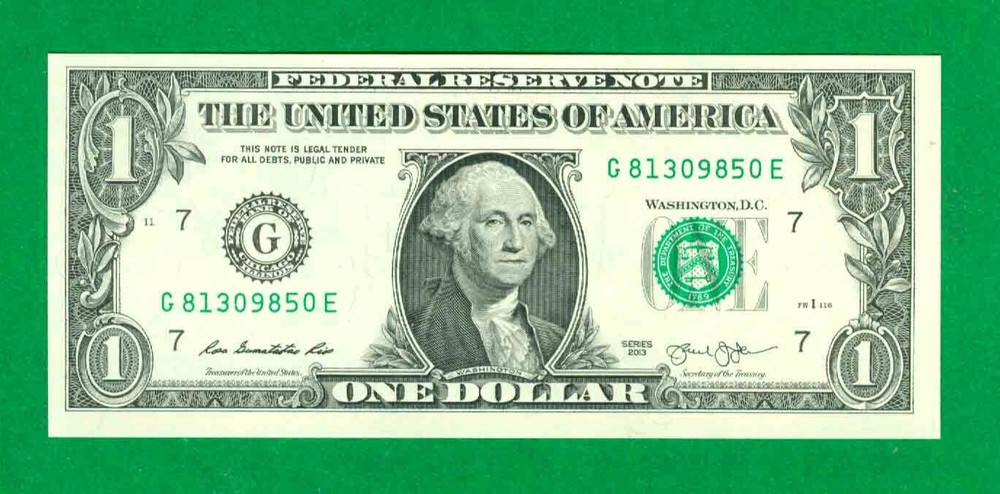 $1 2013 1 G/E BLOCK (fw) CHICAGO CU. P-2.