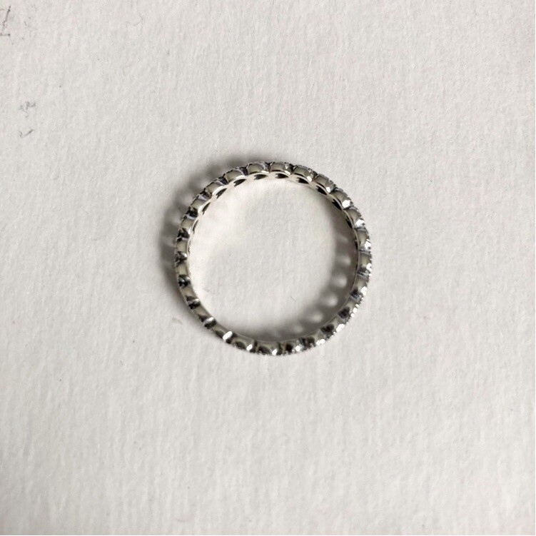 Band of Hearts Sterling Silver Ring