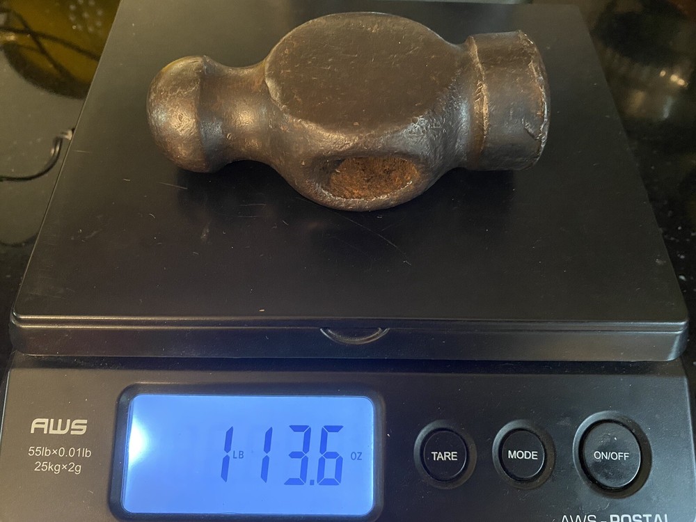 Early Ballpeen Blacksmith Hammer Head