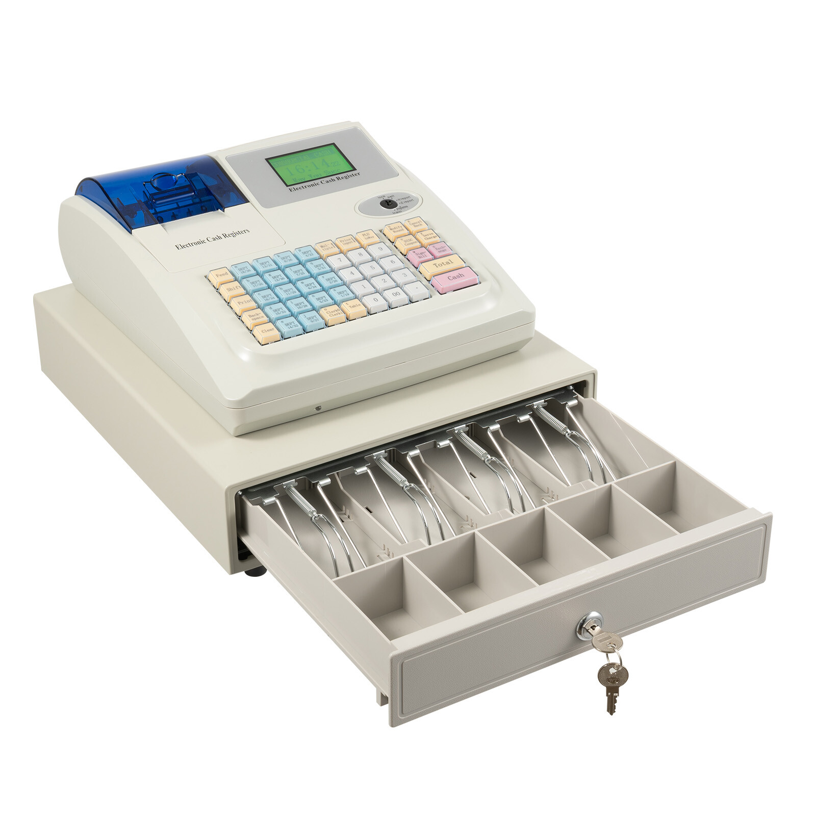 NEW Electronic Cash Register 48 Keys Cash Management System with Thermal Printer