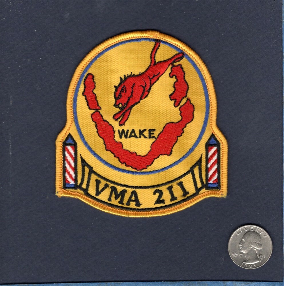 VMA-211 WAKE AVENGERS USMC AV-8 HARRIER Attack Squadron Patch