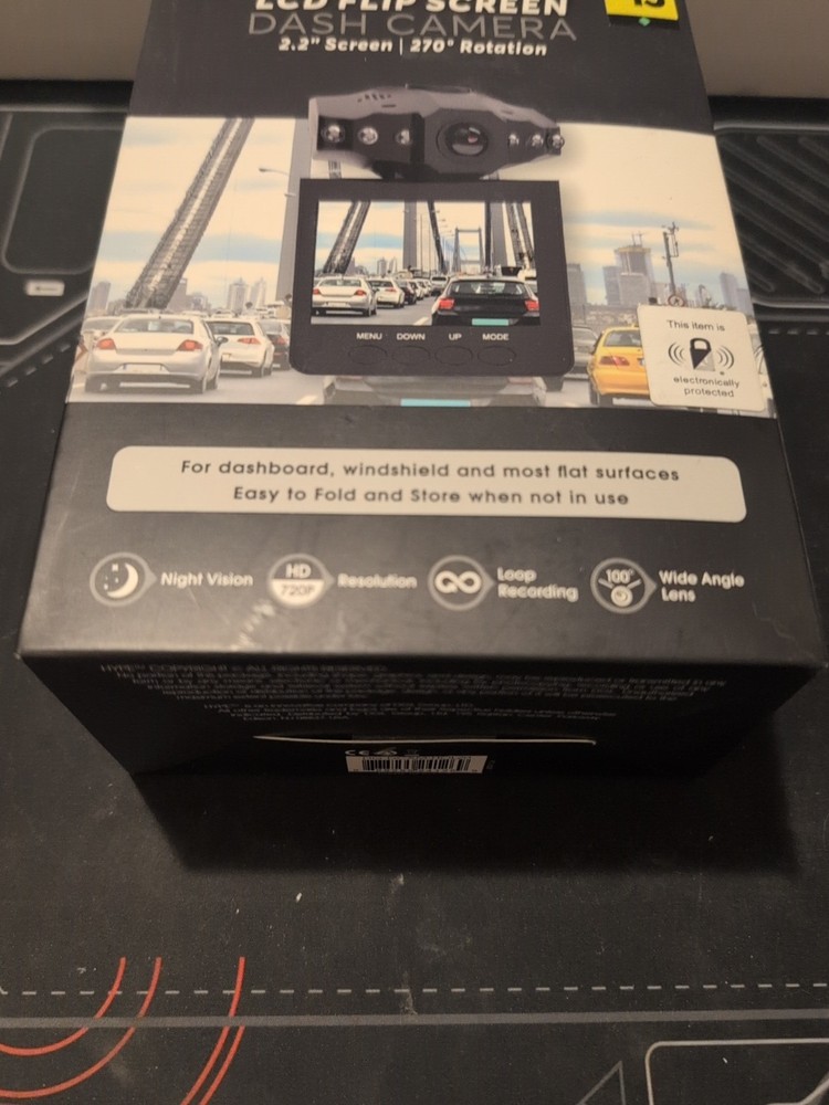 Hype Lcd Flip Screen Dash Camera 2.2" screen 270 degree rotation (T65)