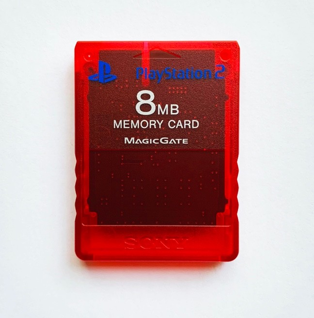 PlayStation 2 - 8MB RED Memory Card MAGIC GATE