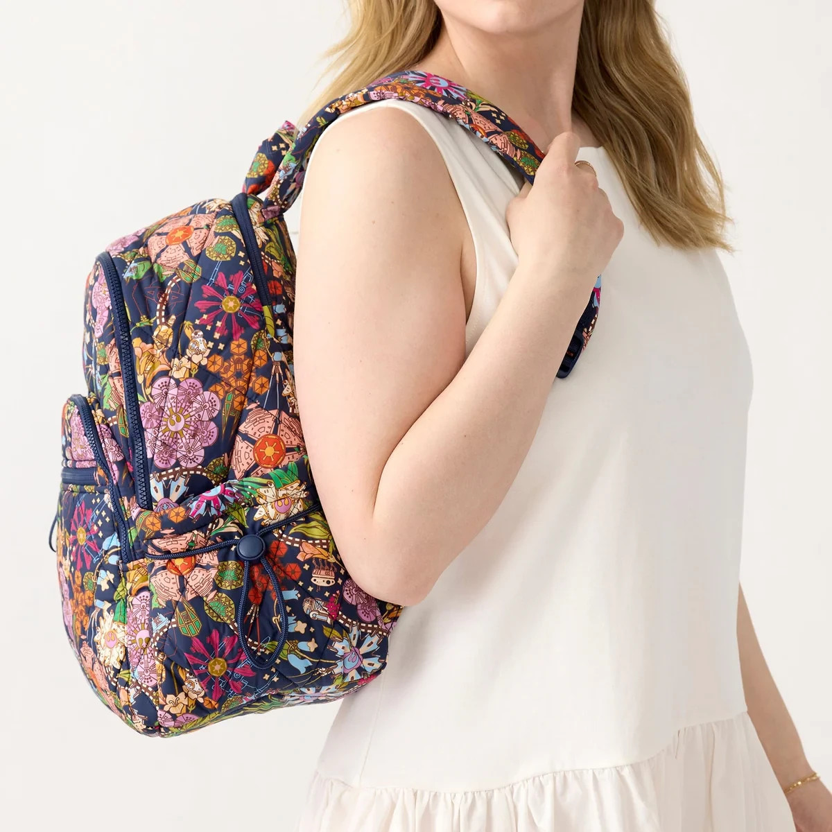 Vera Bradley Disney Star Wars Power the Force Floral Bancroft Backpack FTRWT NEW