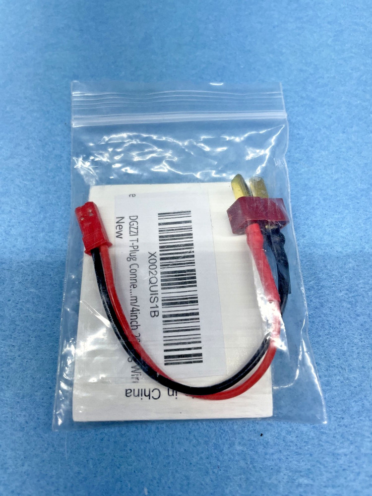 Deans T-Plug Device to JST Battery Adapter Silicone Wire Connector