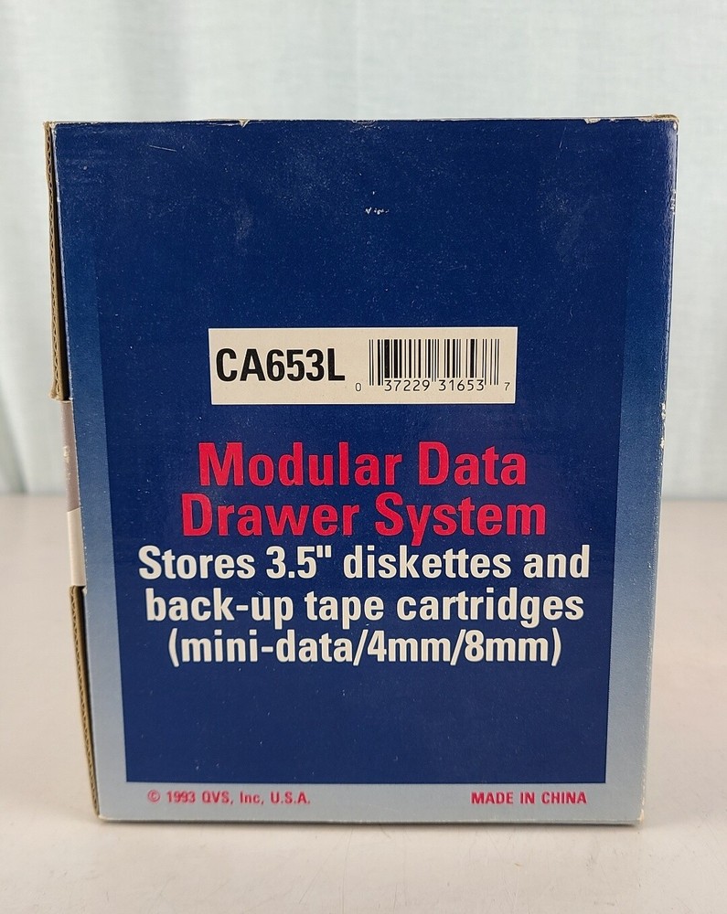 QVS 3.5" Modular Data Drawer System CA653L for 3.5" Diskettes