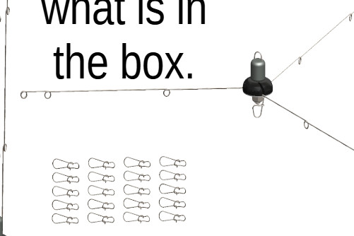 EZ U-Rigs, 2 folding umbrella rigs for trolling