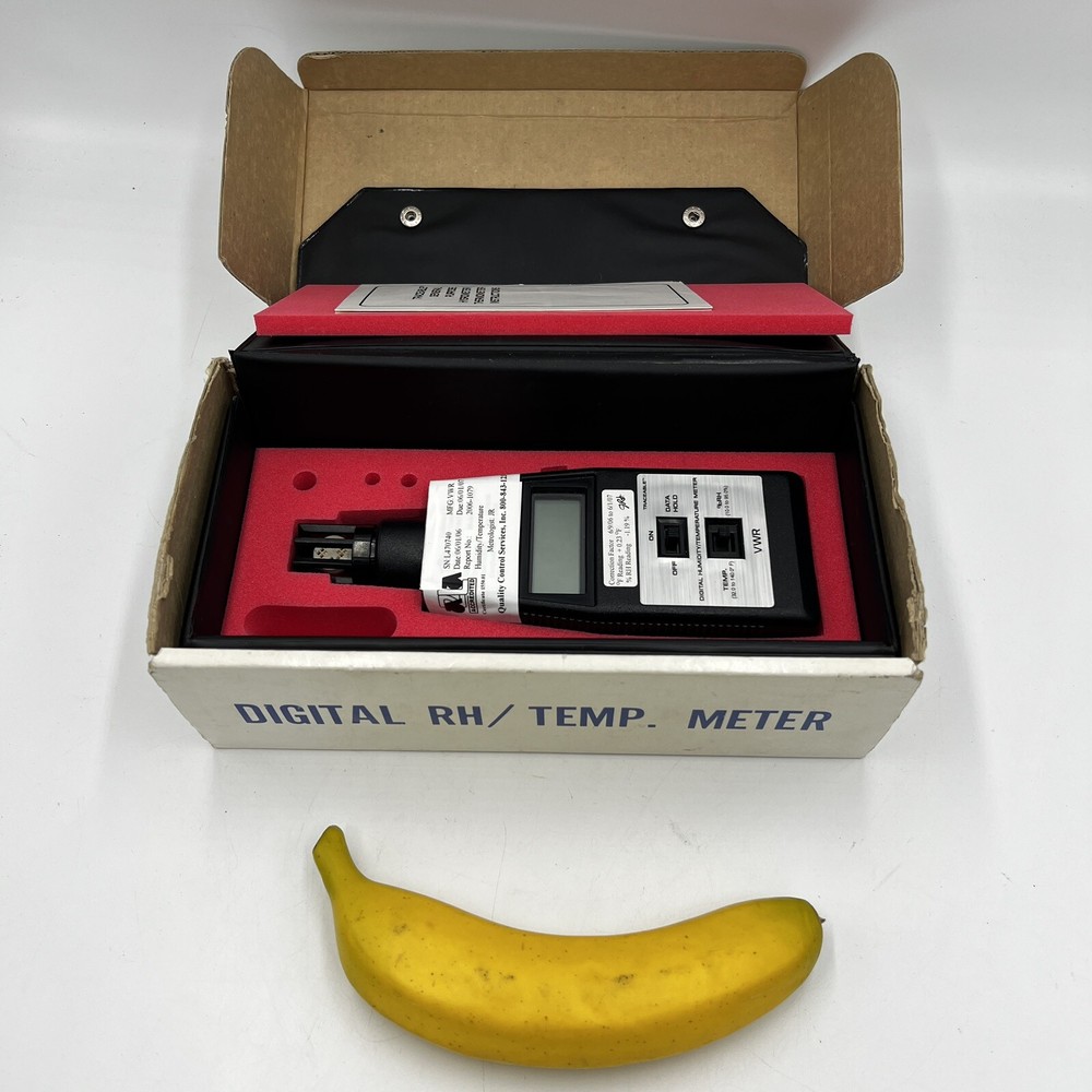 TRACEABLE VWR DIGITAL HUMIDITY TEMPERATURE METER SENSOR (262-1)