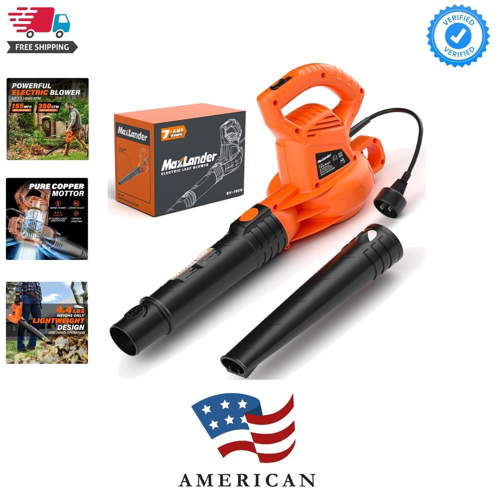 Compact Handheld Leaf Blower - 155 MPH Speed, Lightweight Design for Easy Use