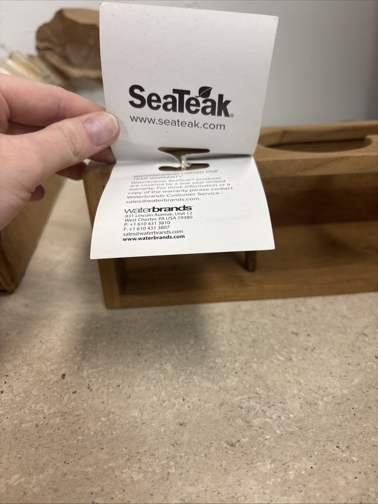 SeaTeak 62632 Drink Rack Four - Solid Teak