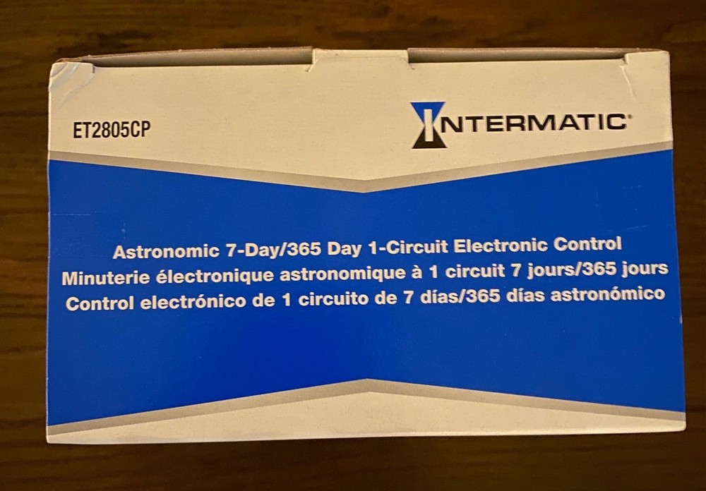 NEW Intermatic ET2805CP 365/7-Day Astronomic Electronic Control Timer Controller