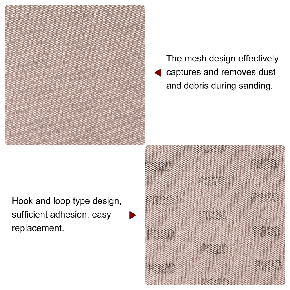15pcs 320 Grits Mesh Sanding Discs 9 Inch Hook and Loop Sanding Net