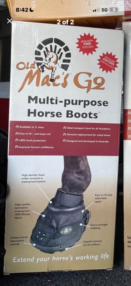Old Mac's Horse Boot G2 Size 10