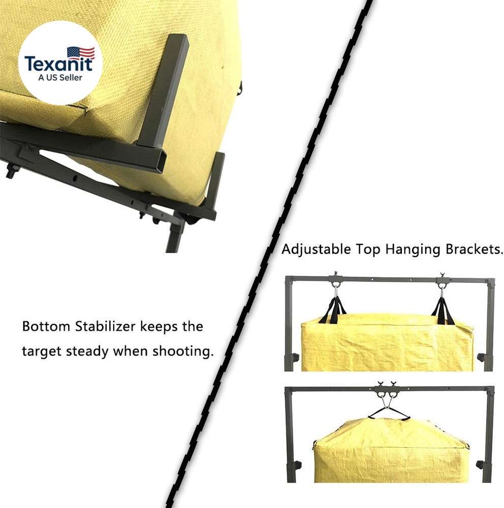 Archery Target Stand for Bag Targets Block Cube Foam - Larger Range - Multi-Func