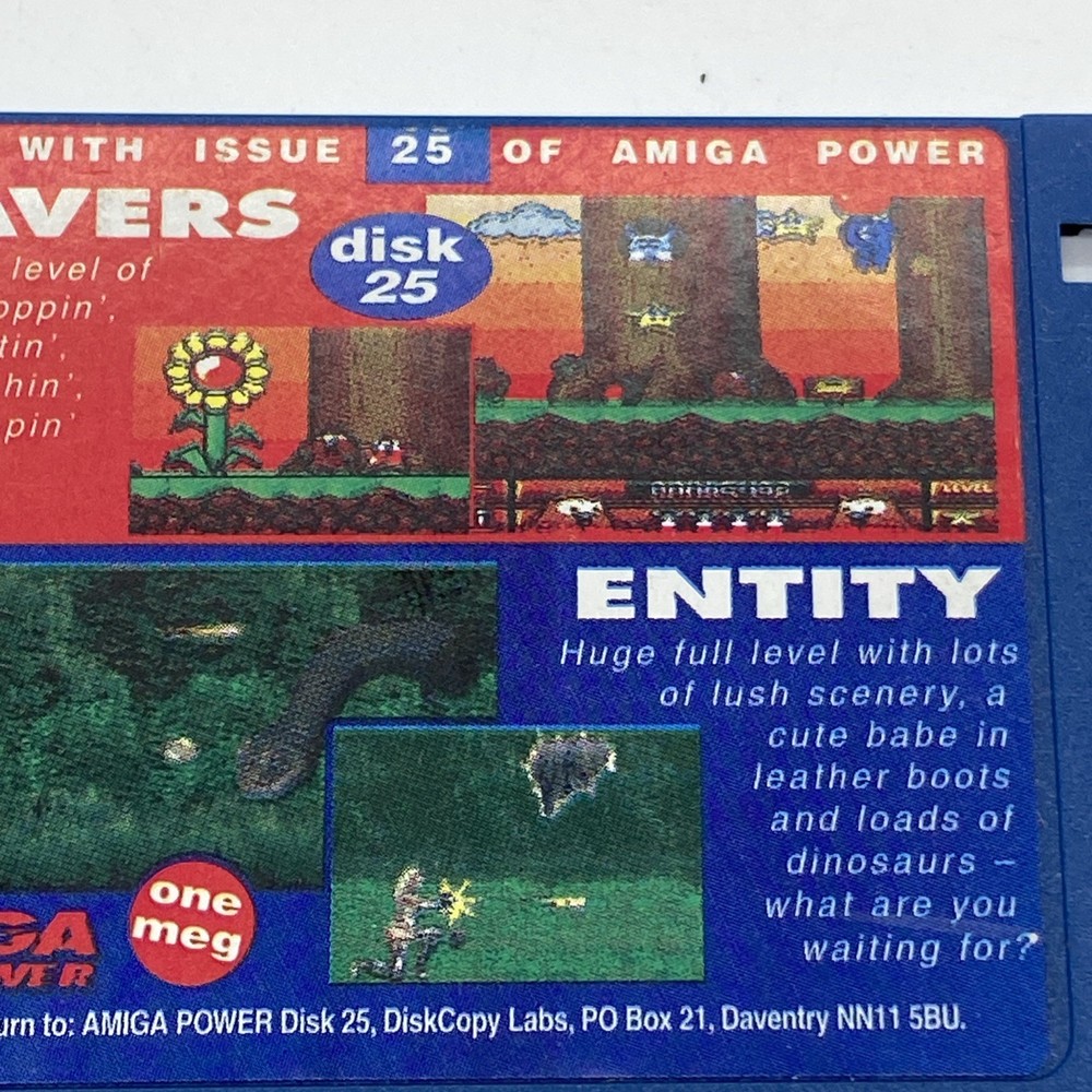 Amiga Power , Beavers, Commodore Amiga Floppy Disk VTG PC games untested