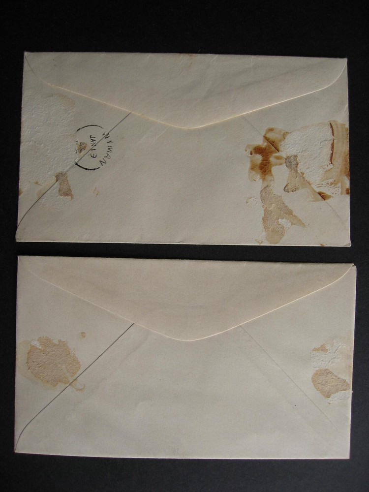 Canada 2 1944 covers Quyon QC both covers back damaged